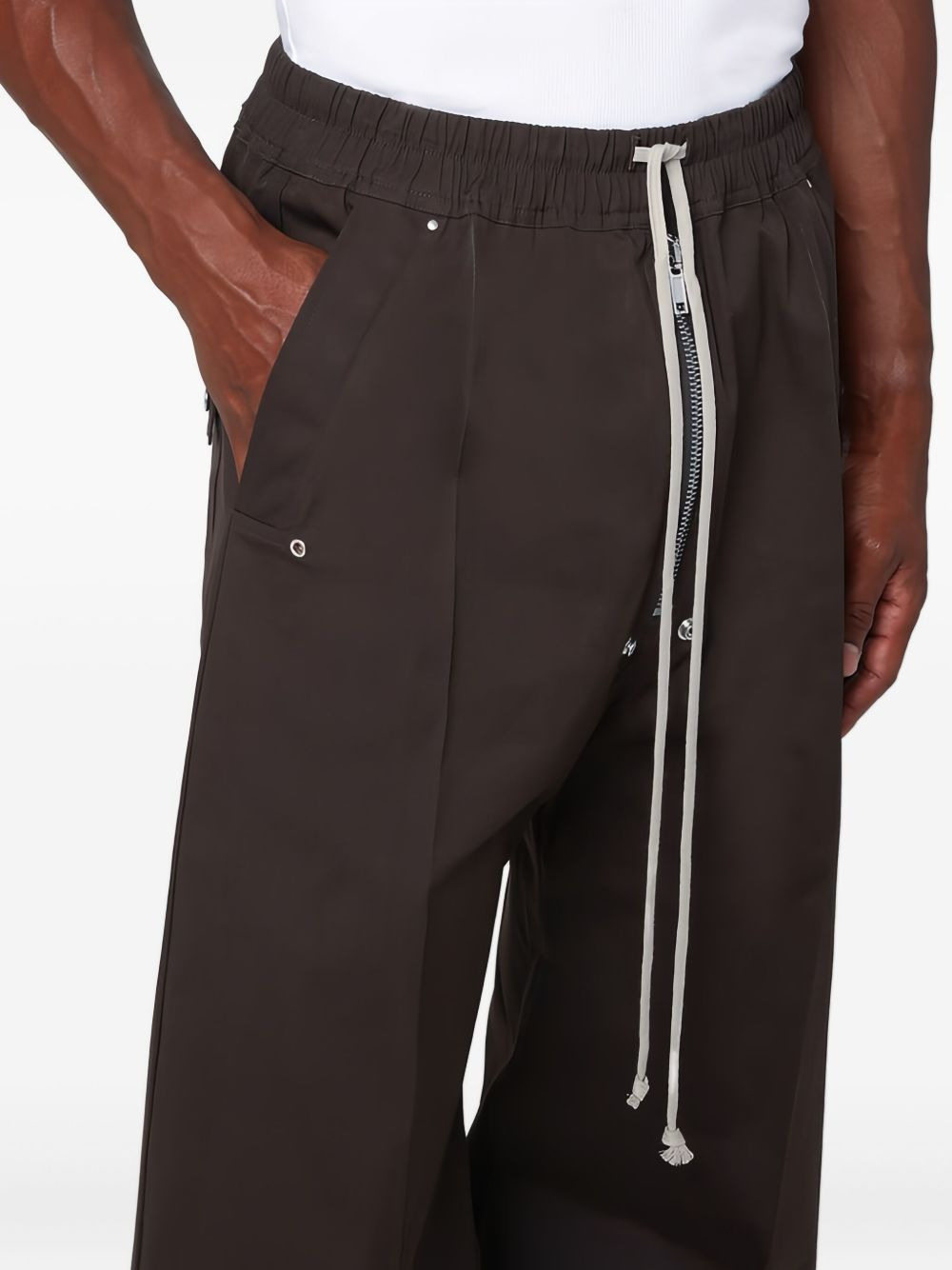 studd-embellishment drawstring trousers - 5