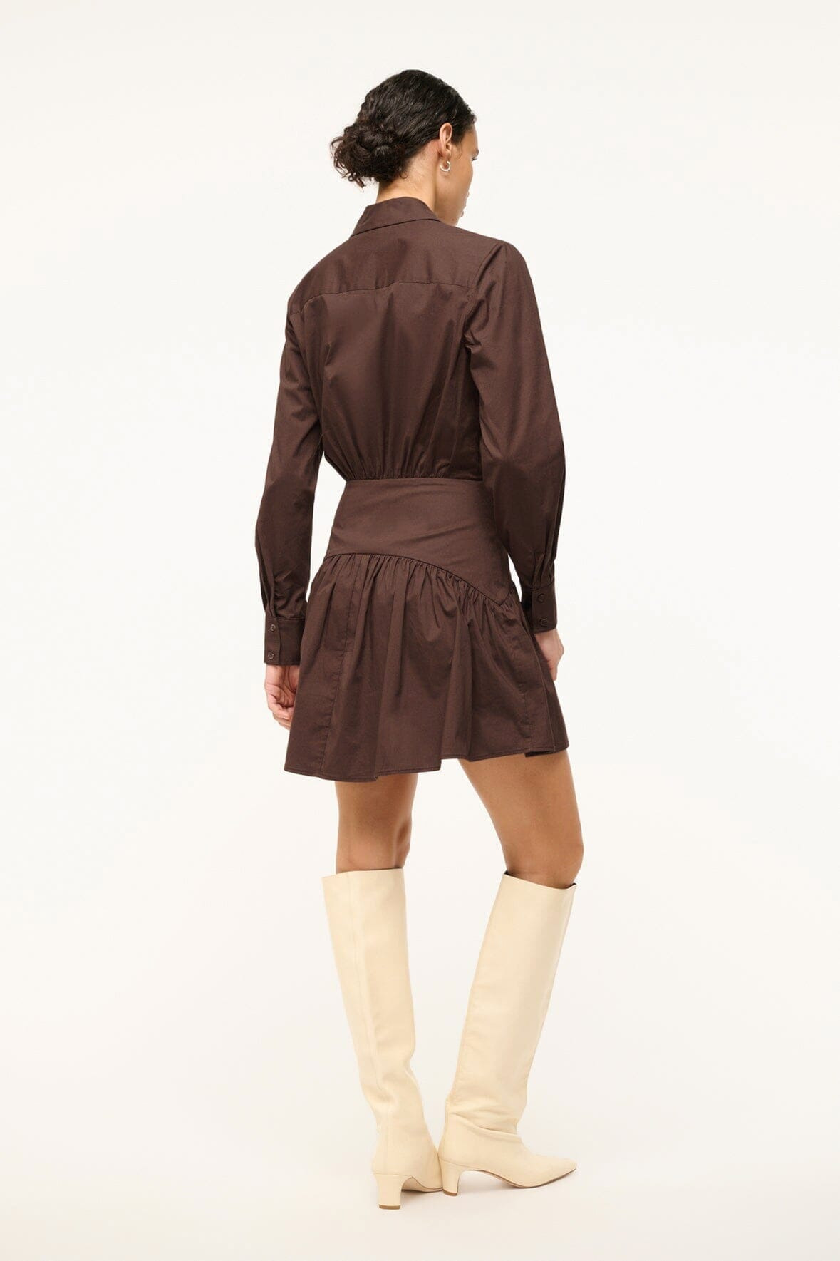 STAUD ROCCO MINI DRESS EARTH - 3