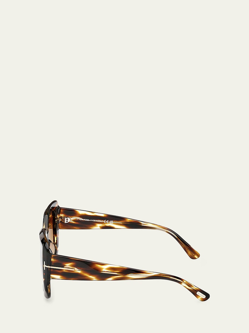 TOM FORD Carla-02 Acetate Square Sunglasses outlook