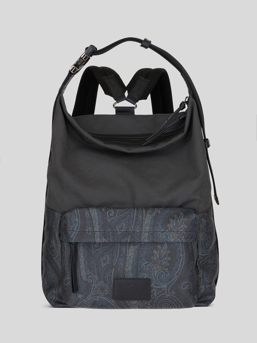 COLOUR BLOCK PAISLEY BACKPACK - 1