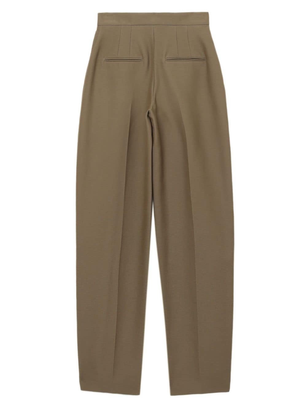 pleat-detail tapered trousers - 6