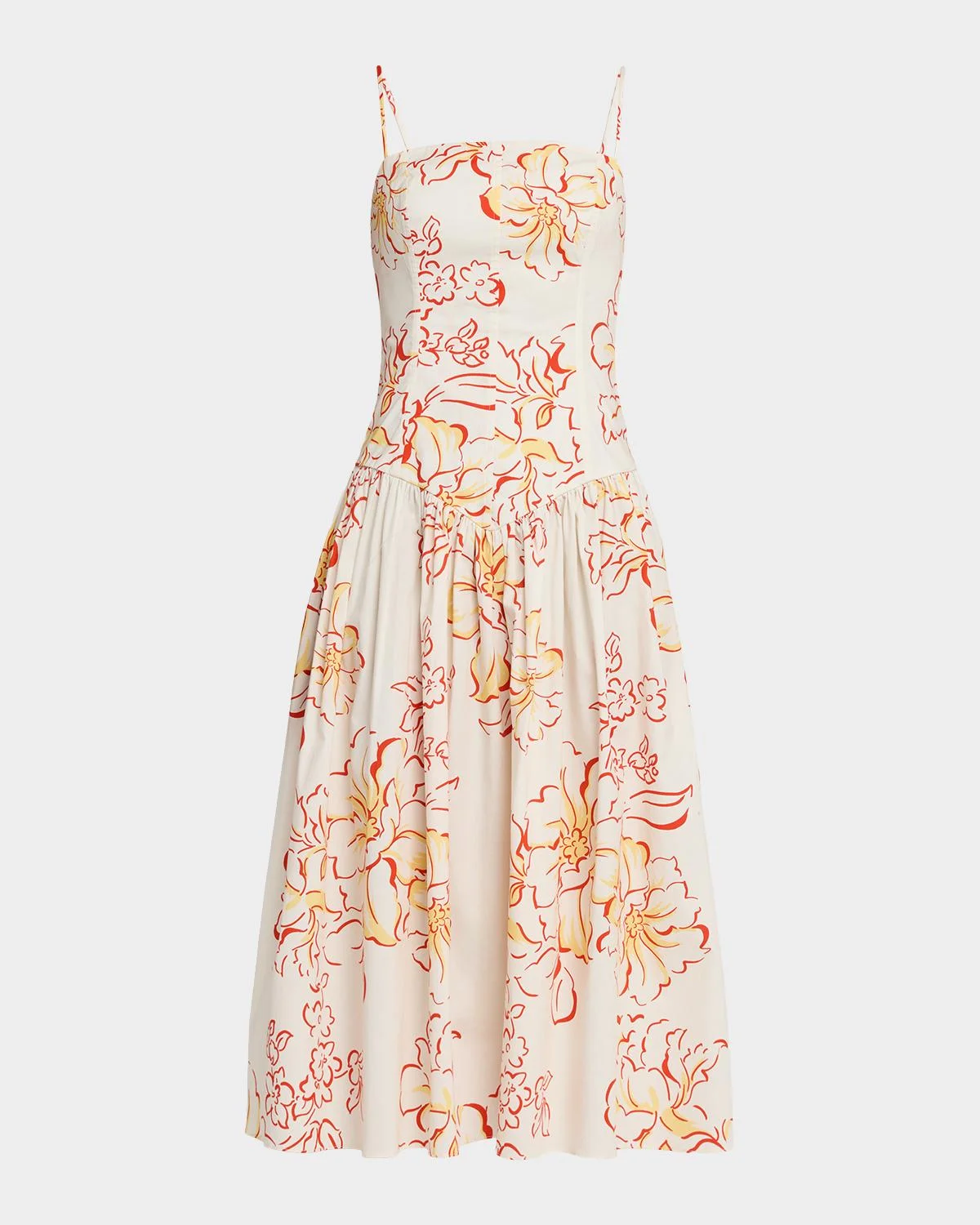 Kerry Drop-Waist Midi Dress - 1