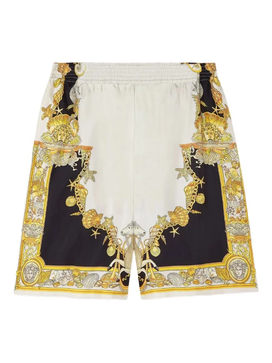 Versace Coral Theatre Shorts - 1