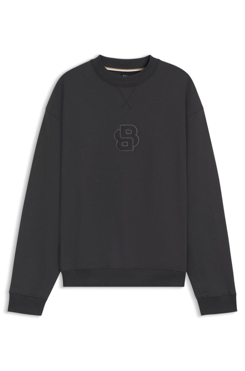 COTTON-TERRY SWEATSHIRT WITH DOUBLE B MONOGRAM 1