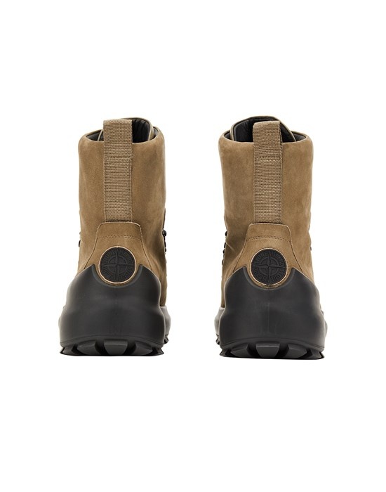 S0404 NABUK/LEATHER HIKING BOOT_STONE ISLAND WITH ECCO® MILITARY GREEN - 4