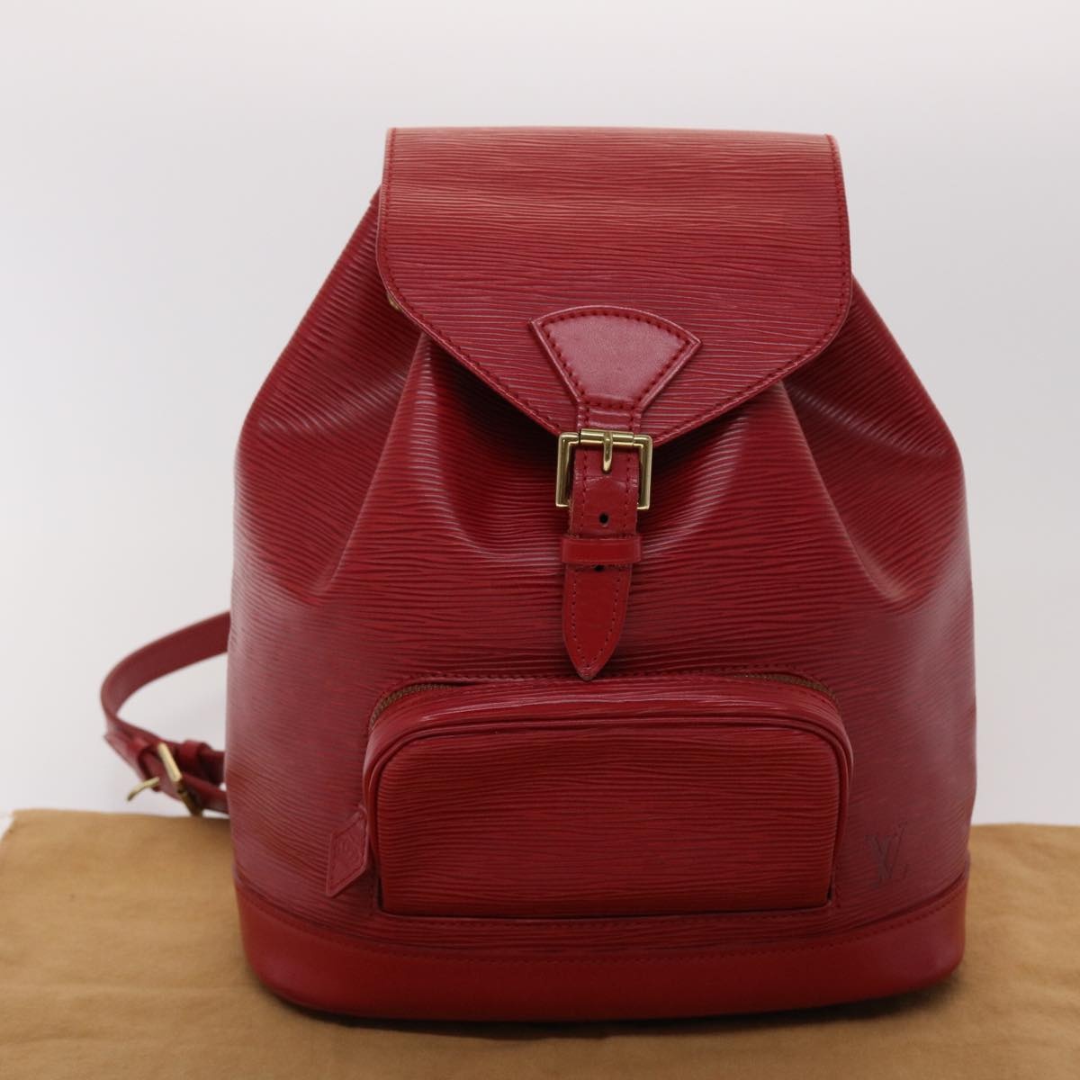 LOUIS VUITTON Epi Montsouris MM Backpack Monaco 700th Red - 12