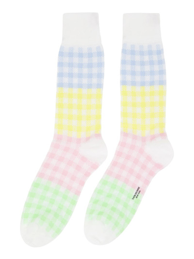 Thom Browne Multicolor Checkered Socks outlook