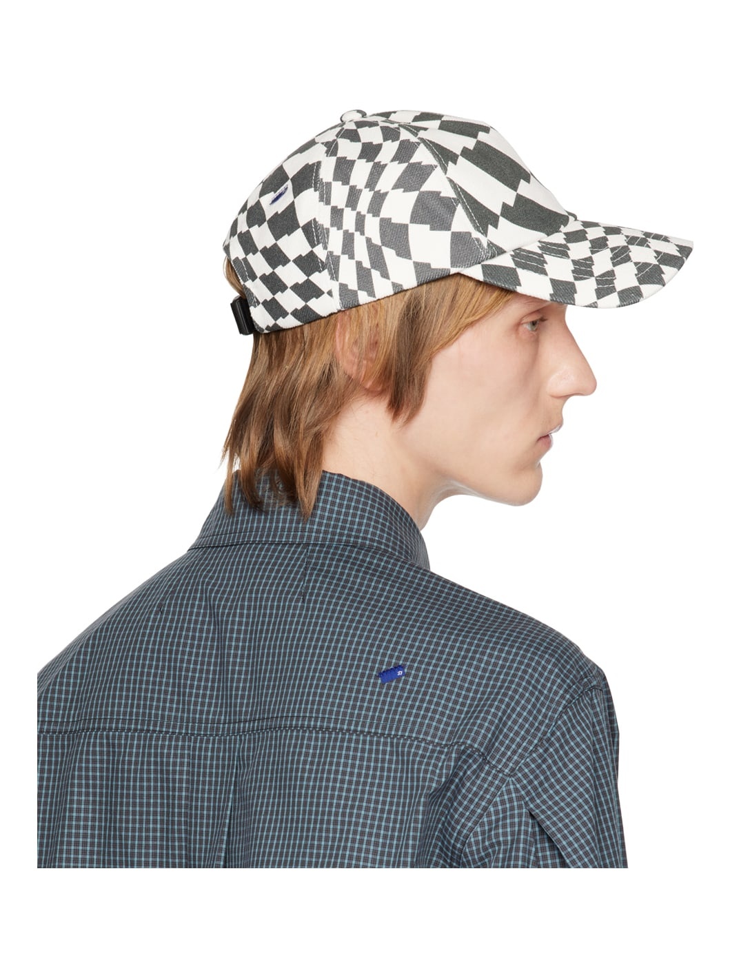 Black & White Check Cap - 3