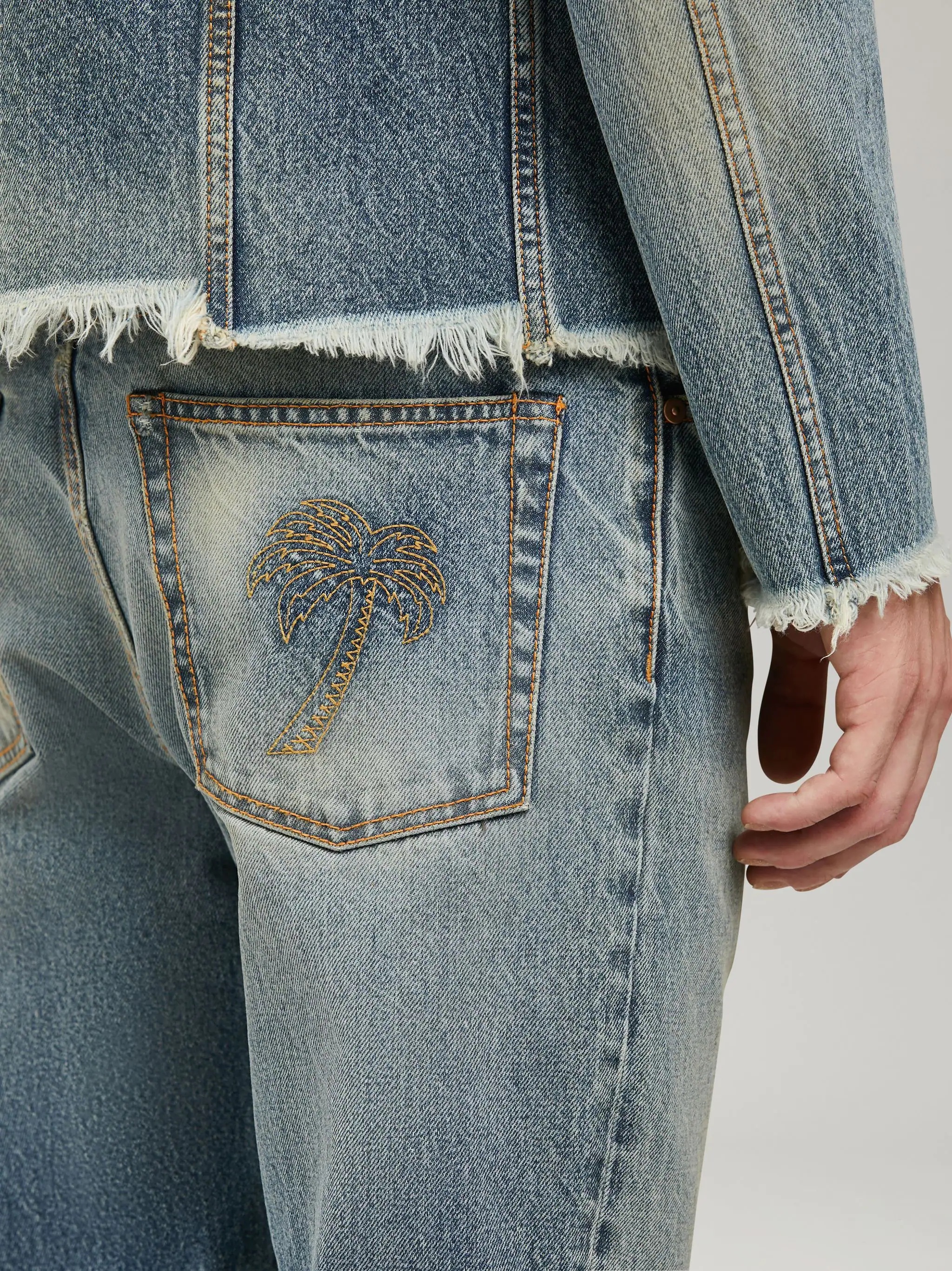 PALM REGULAR DENIM PANTS - 6