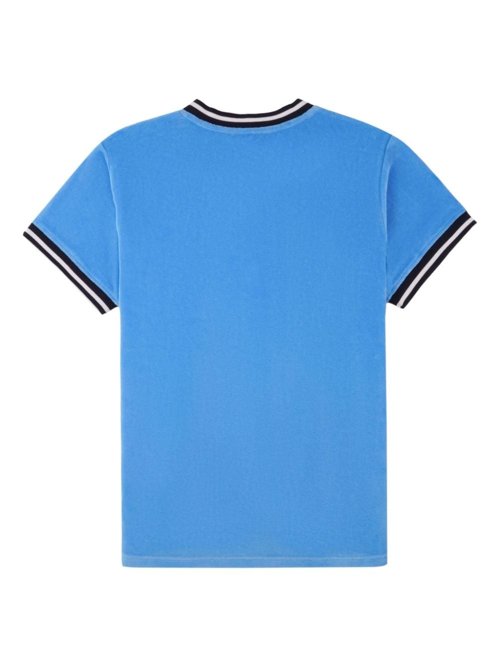 logo-embroidered V-neck T-shirt - 2