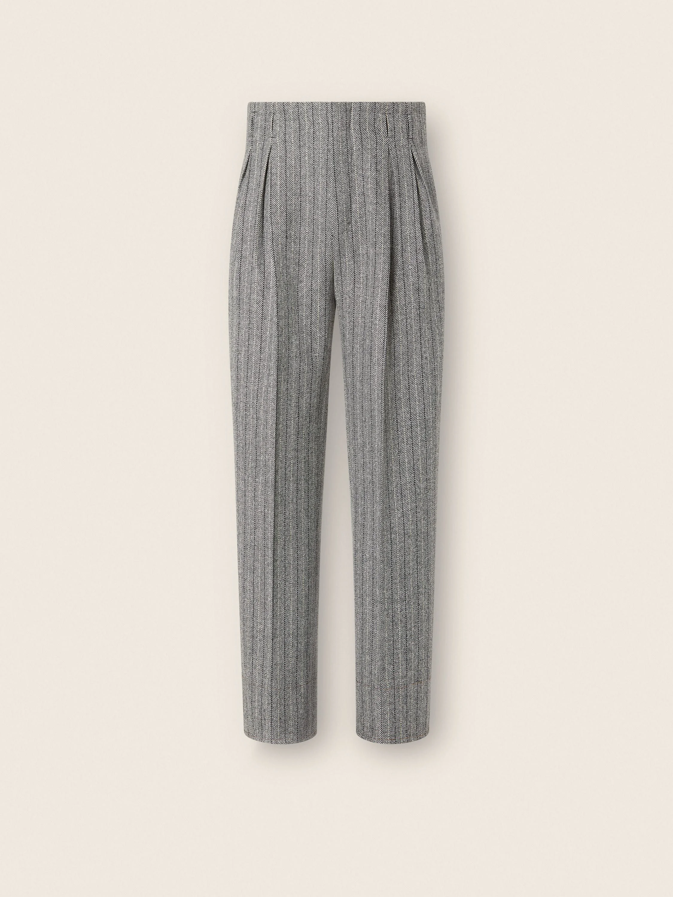 GREY TROFEO SELECTION WOOL PANTS - 1