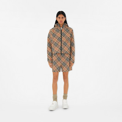Burberry Cropped Reversible Check Jacket outlook
