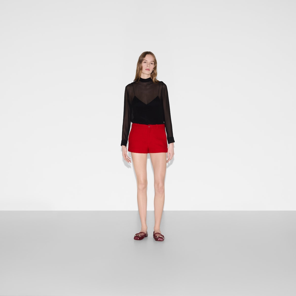 Wool bouclé shorts - 2