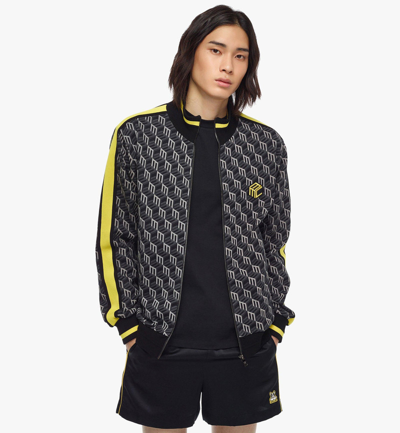 MCM Men’s Cubic Monogram Print Track Jacket in Organic Cotton outlook