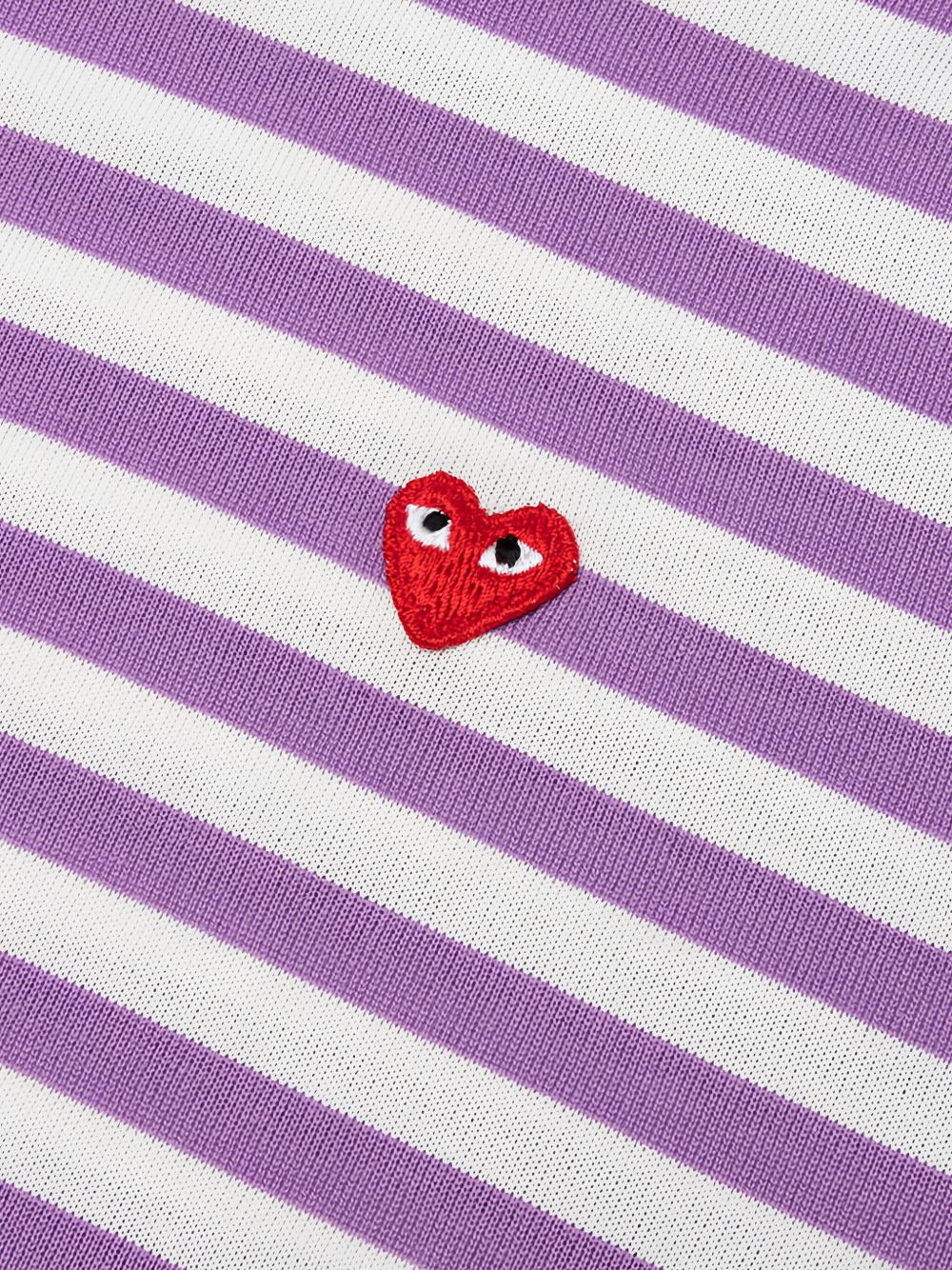 striped heart-logo t-shirt - 3