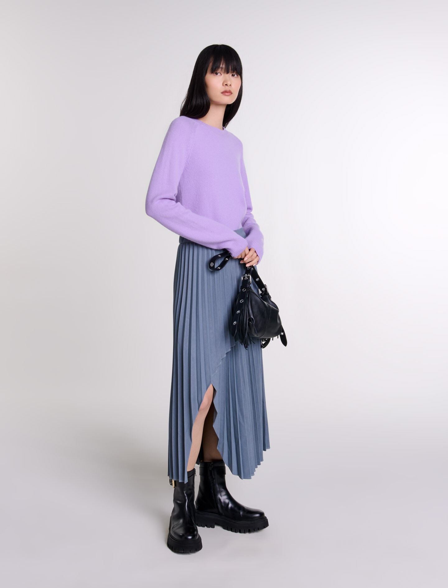 Asymmetrical pleated skirt - 2