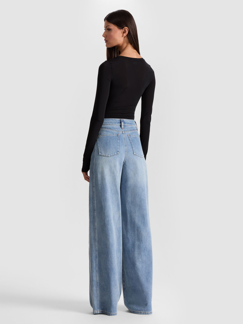 Alice + Olivia HOTTIE LONG SLEEVE BODYSUIT outlook