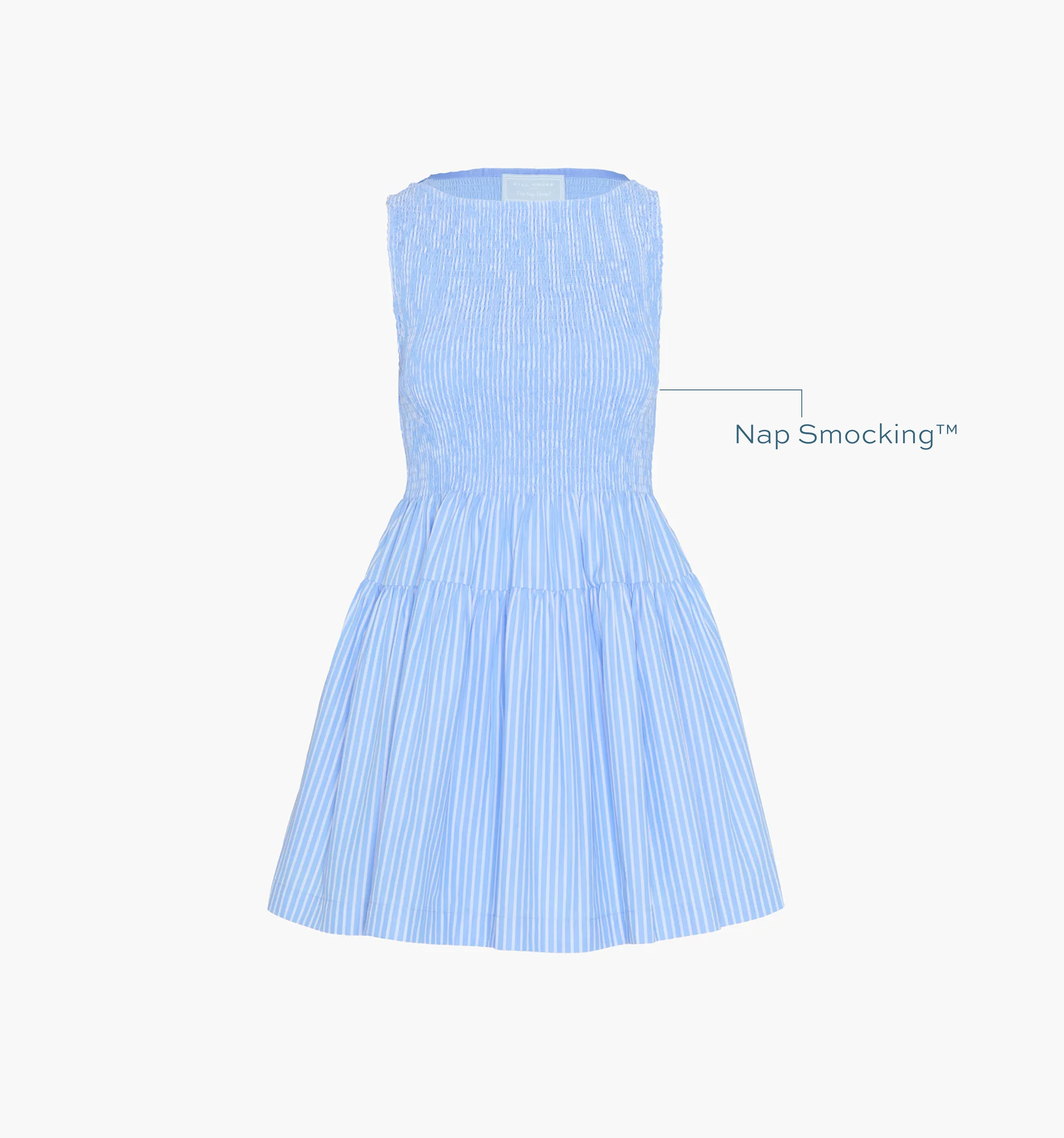 The Cosima Mini Nap Dress - Blue Stripe - 1