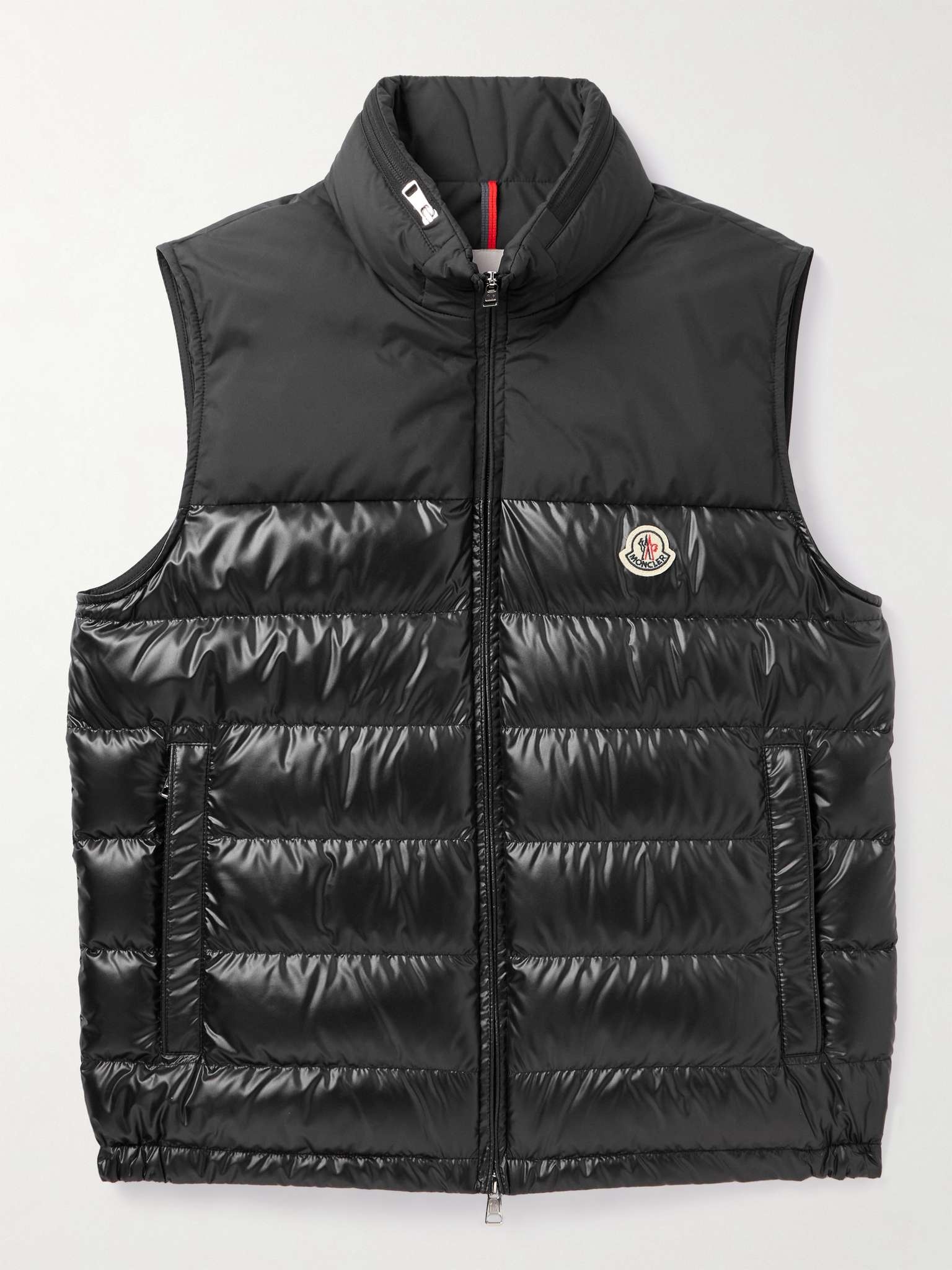 Logo-Appliquéd Quilted Shell Hooded Down Gilet - 1