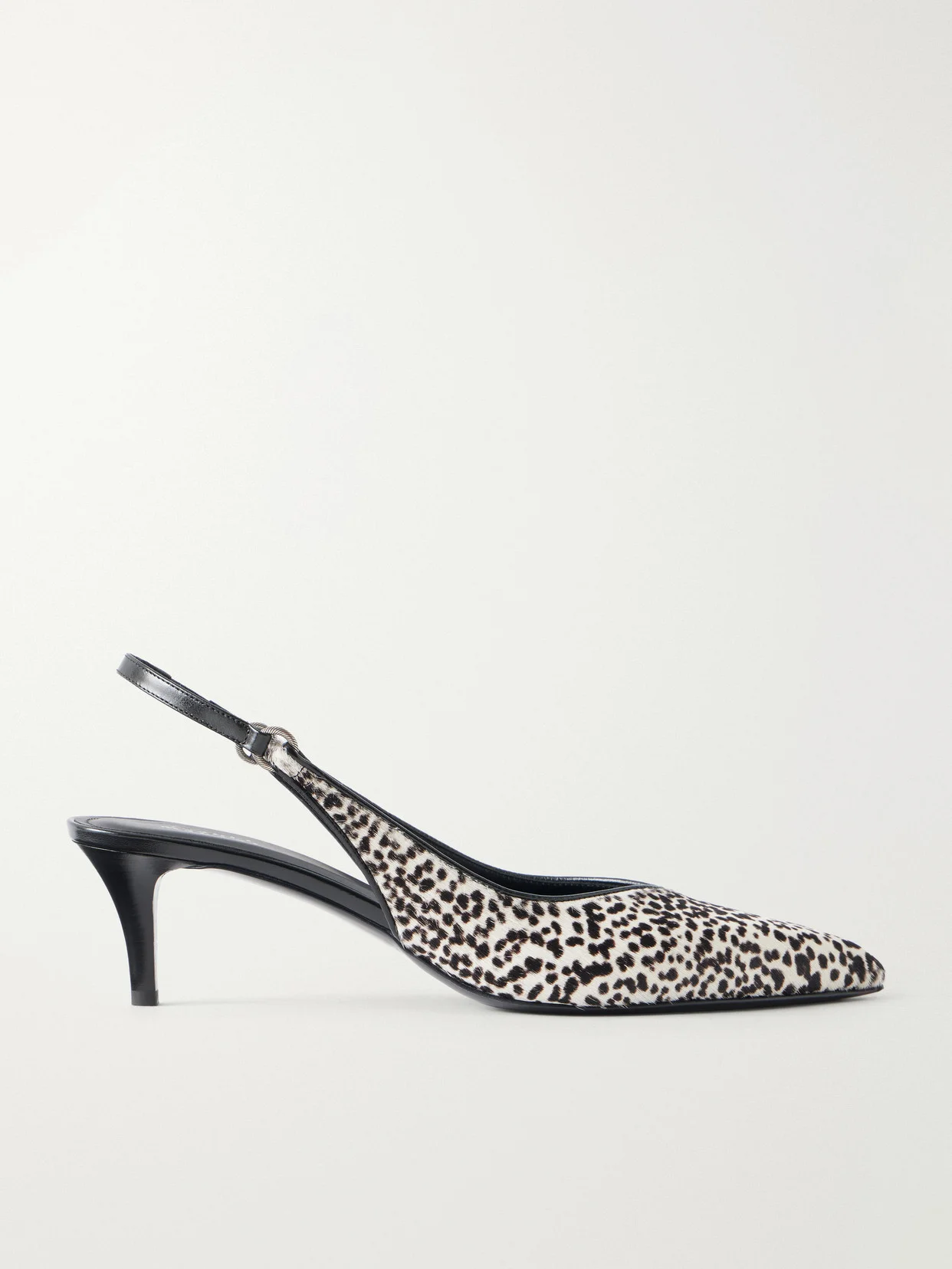Polyn Calf Hair Slingback Pumps - 1