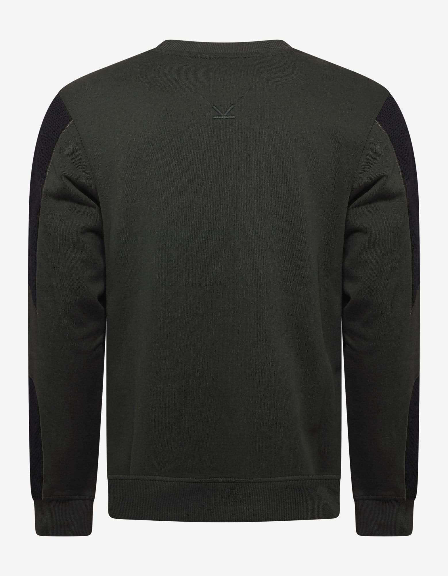 Kenzo Khaki Dual-Fabric Sweatshirt - 4