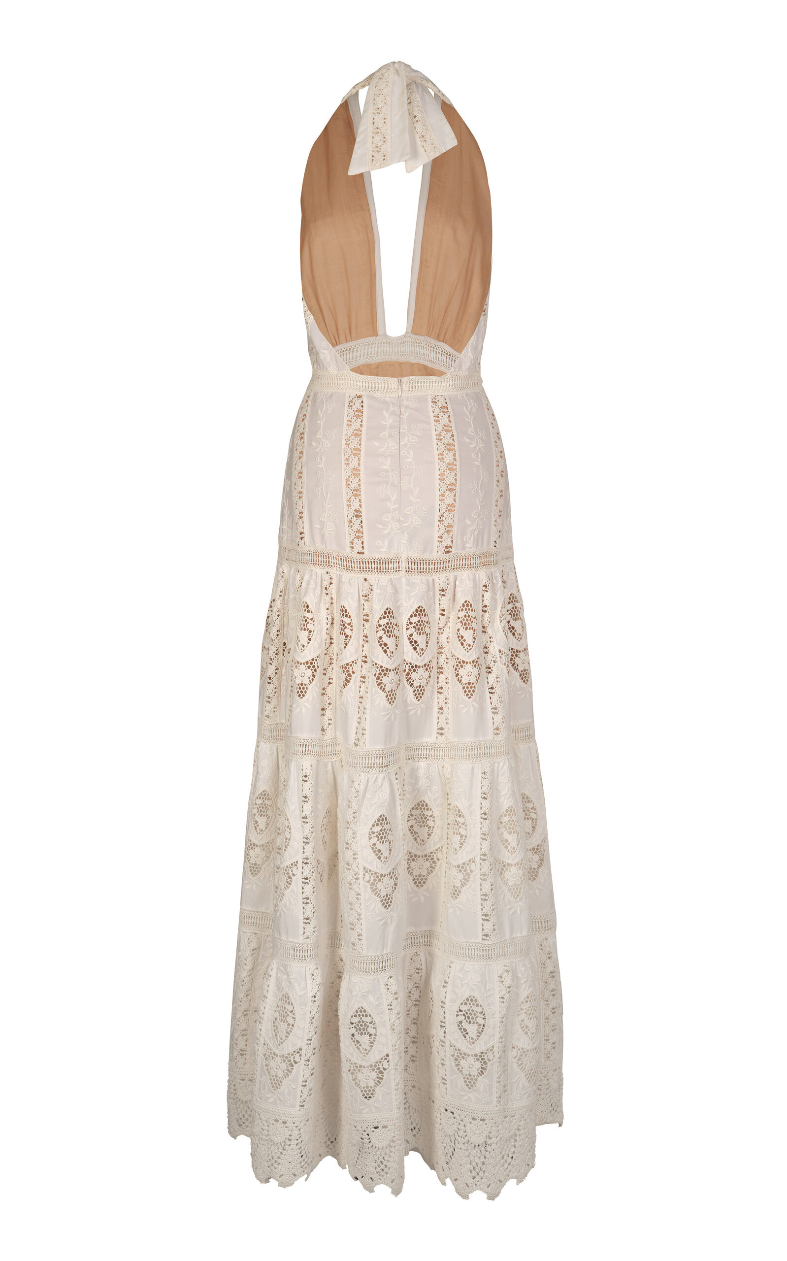 Luz Tropical Maxi Dress ivory - 5