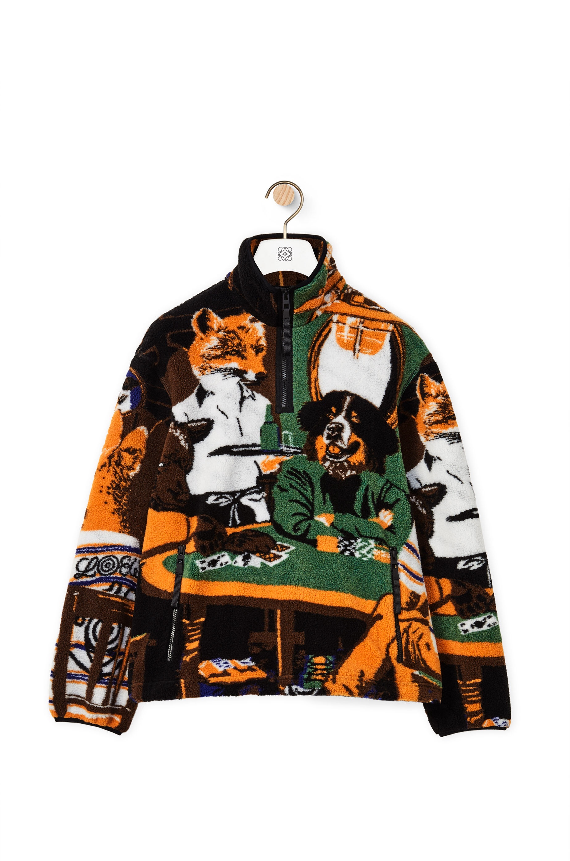 Dog poker anorak in fleece - 1