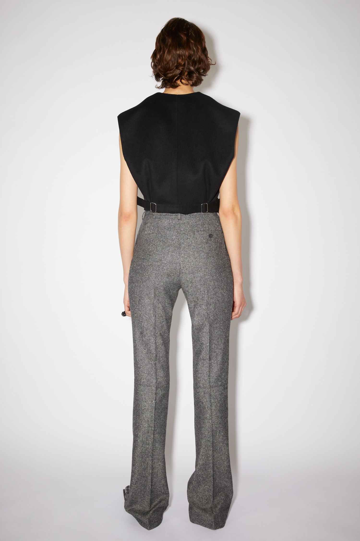 Tailored trousers - Grey Melange - 3