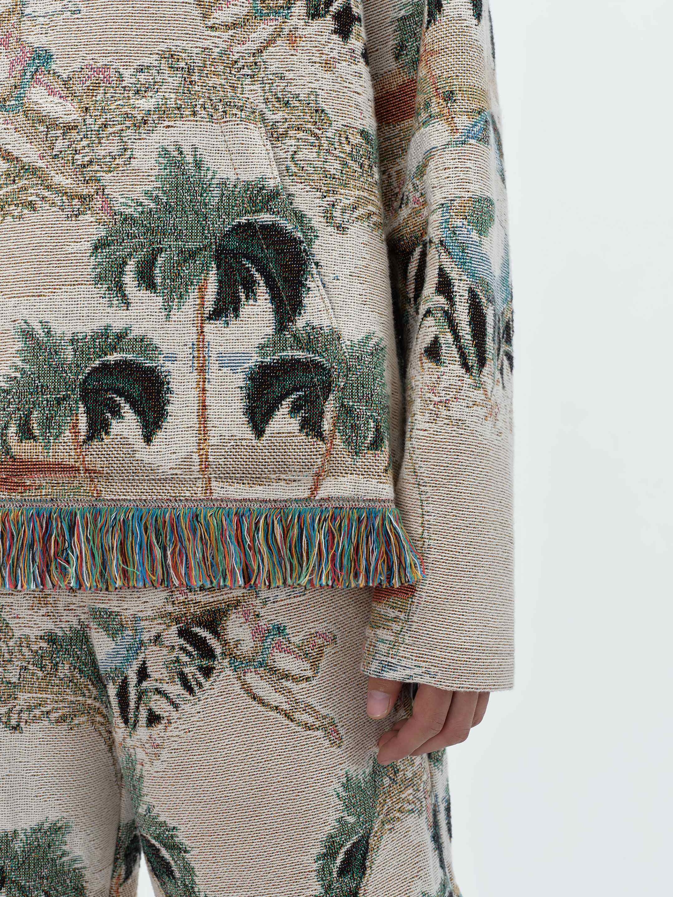 CHERUB PALM TAPESTRY HOODIE - 7