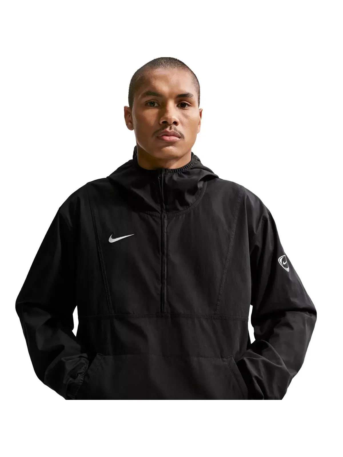 Men's Energy Soccer Anorak Jacket -Black - 1