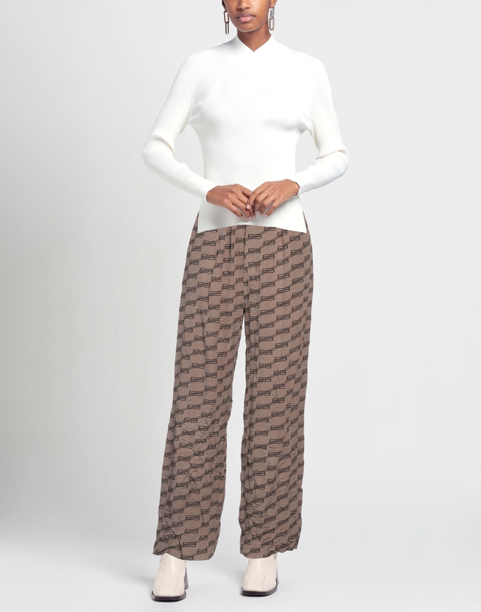 Khaki Women's Casual Pants - 2