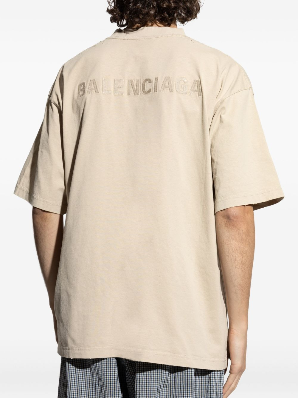 logo-embroidered T-shirt - 4
