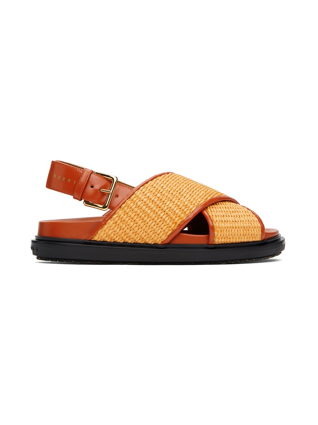 Orange Fussbett Sandals - 1