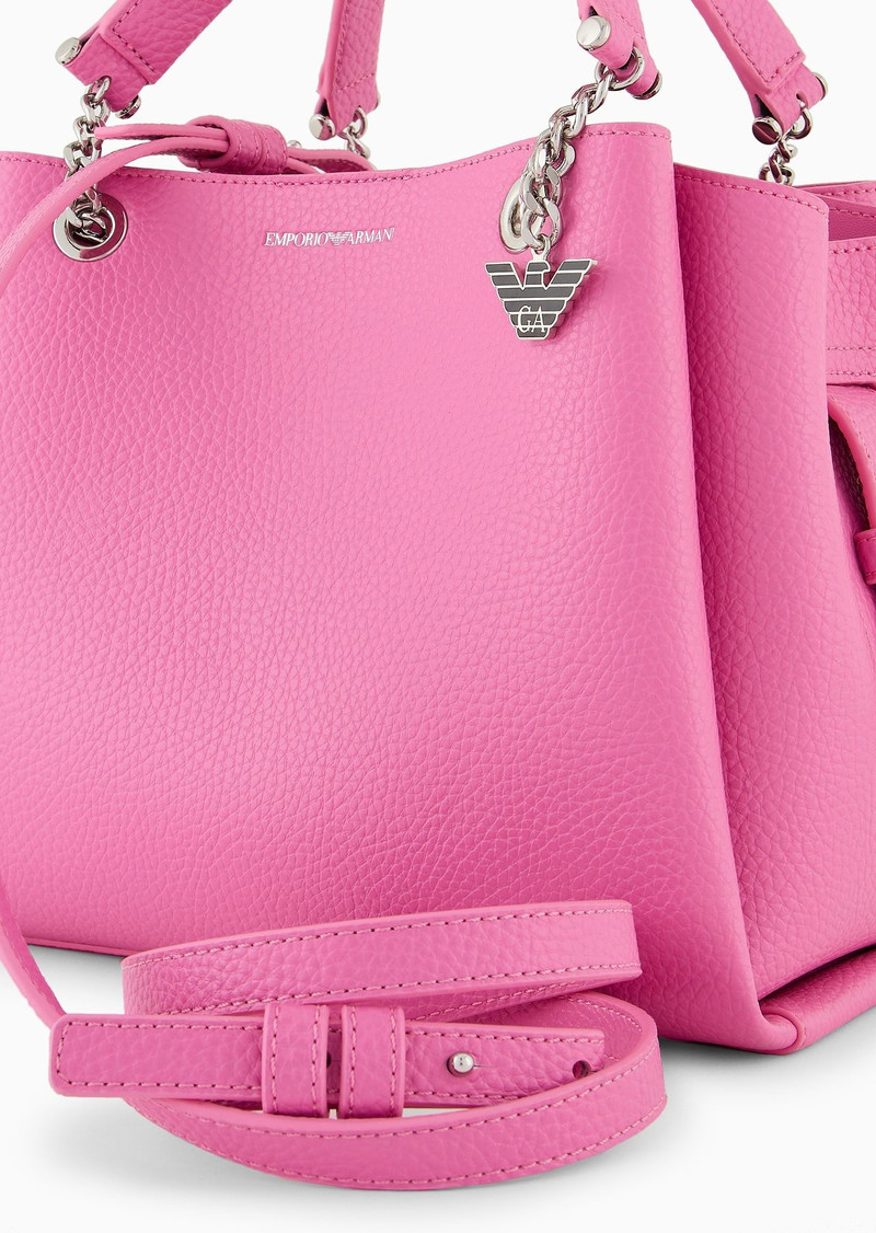 Palmellato leather-effect handbag with eagle charm 9