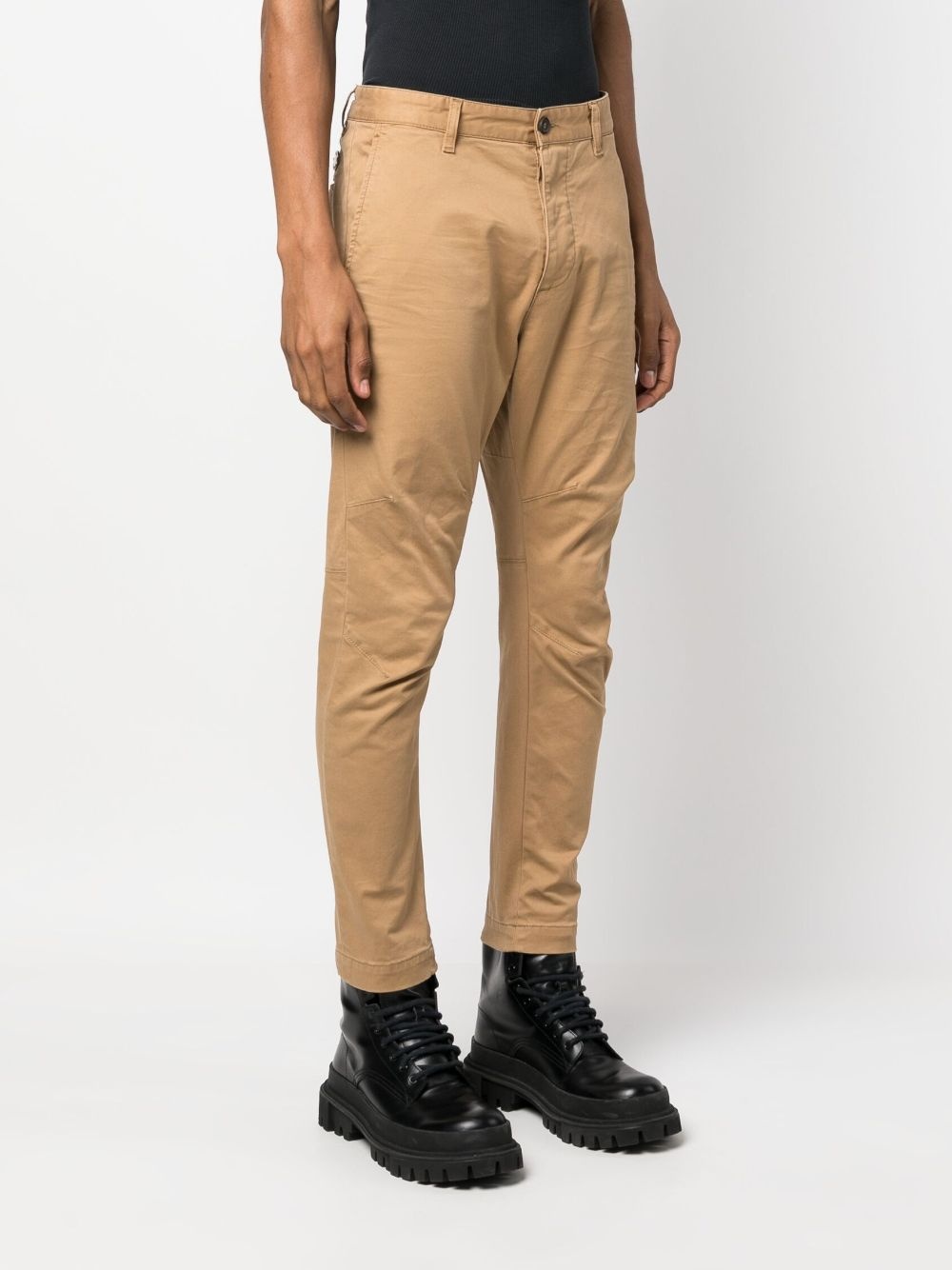 mid-rise tapered trousers - 3