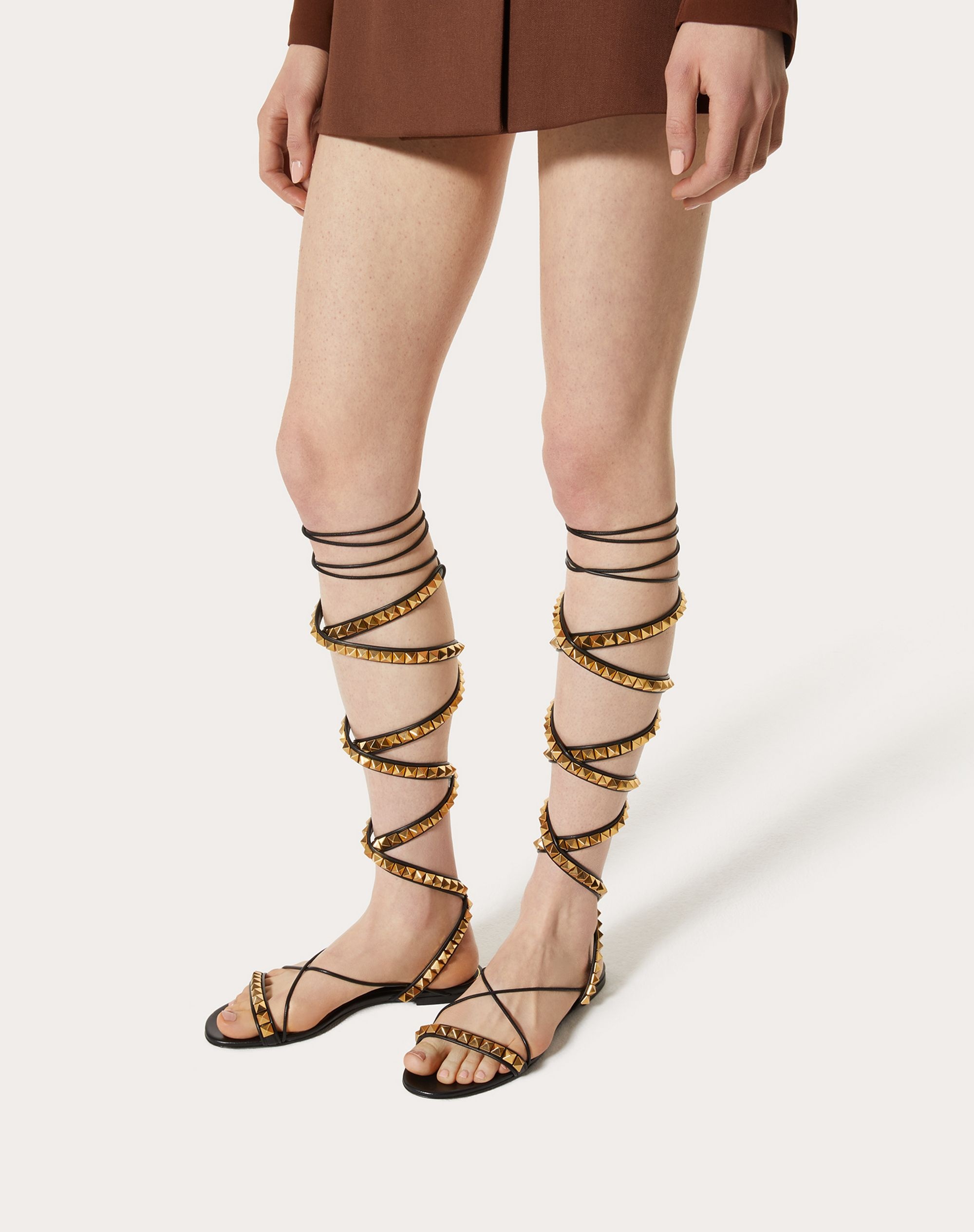 ROCKSTUD NO LIMIT NAPPA FLAT SANDAL - 6
