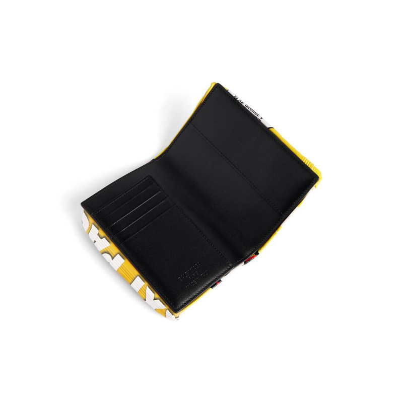 BALENCIAGA Men's Chips Passport Holder in Yellow outlook