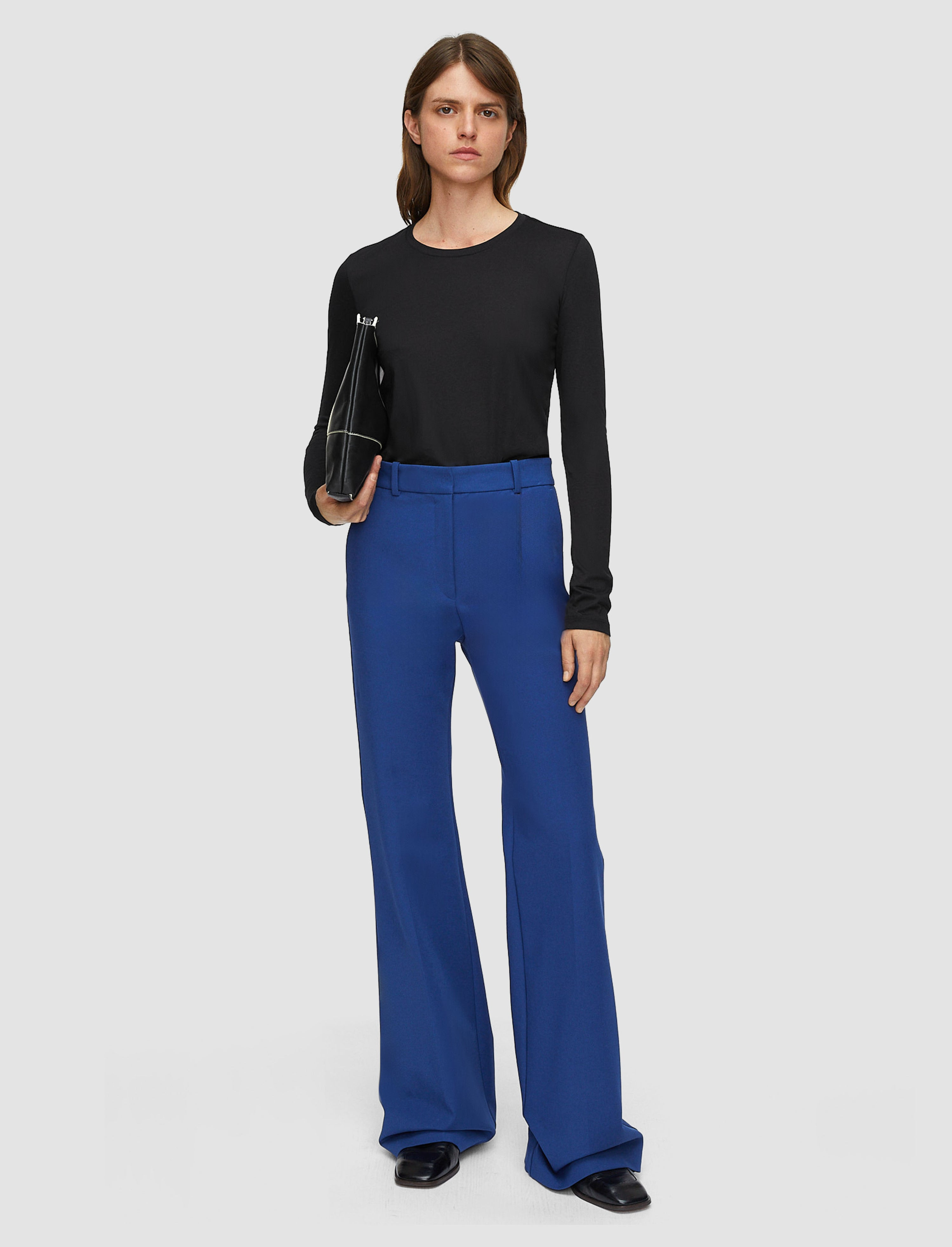 Cotton Silk Jersey Long Sleeve T-Shirt - 2