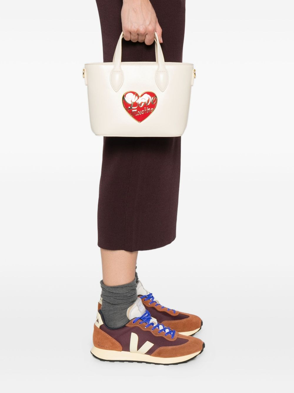 heart-plaque tote bag - 2