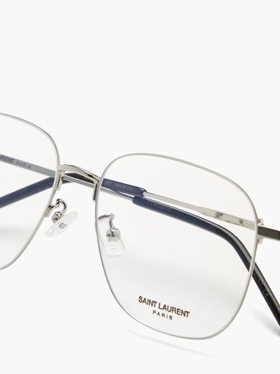 SAINT LAURENT Teardrop metal glasses outlook