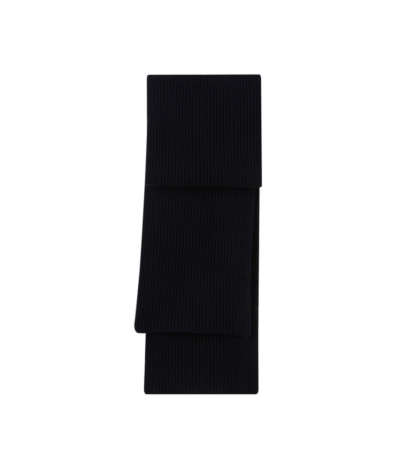CAMILLE SCARF - RIBBED LAMBSWOOL-CASHMERE BLEND 1