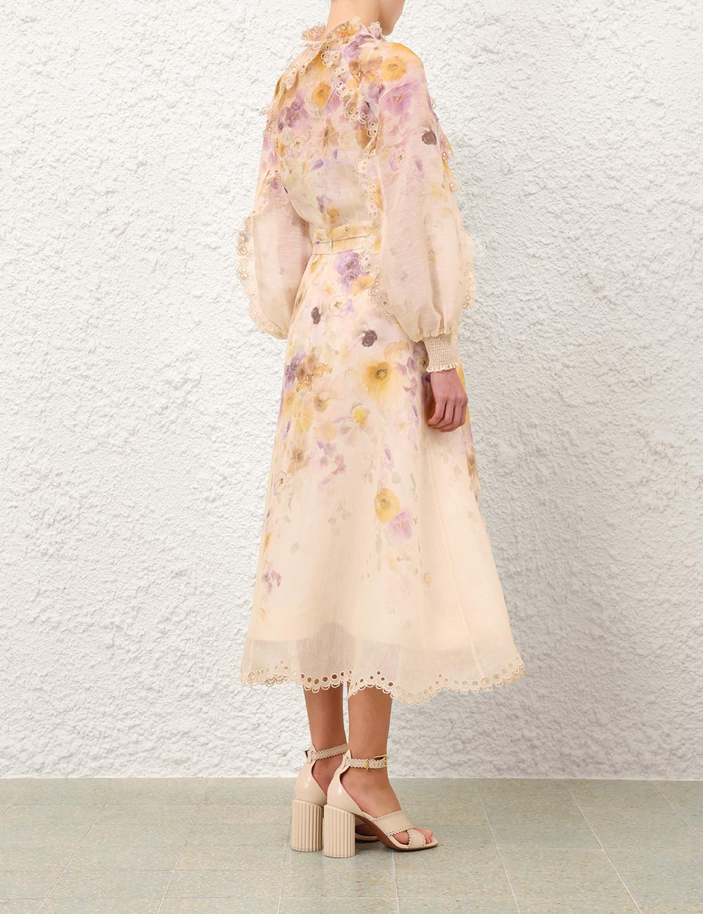 Memento Embroidered Midi Skirt - 4