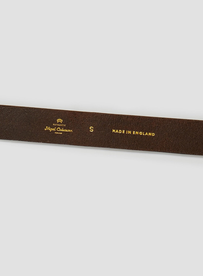 Double Keeper Belt In Brown Leather 3