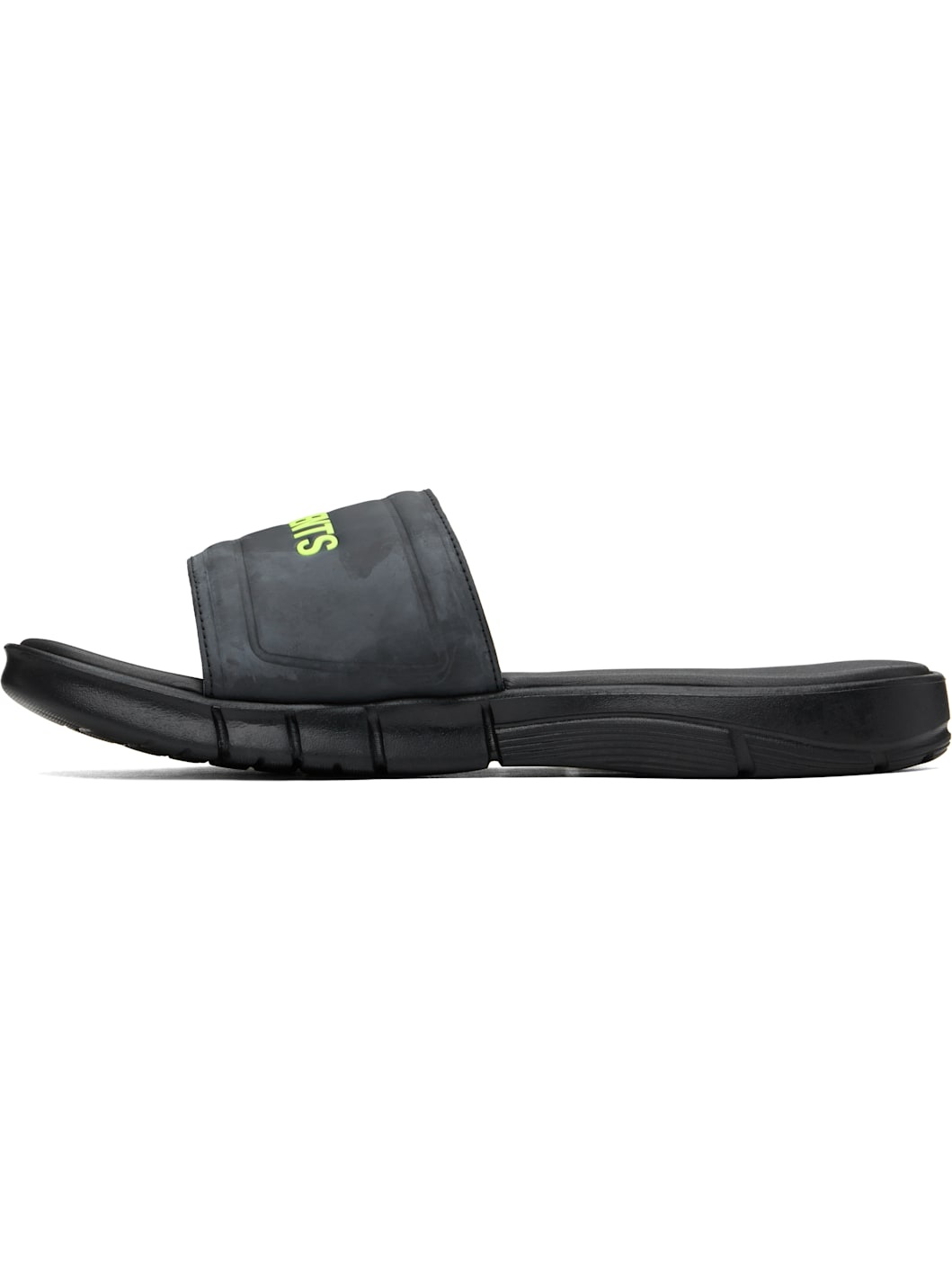 Black Reebok Edition Logo Pool Slides - 3