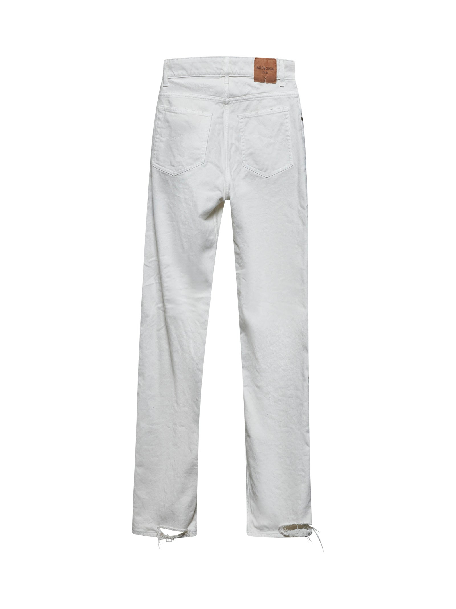 White denim loose fit jeans - 2