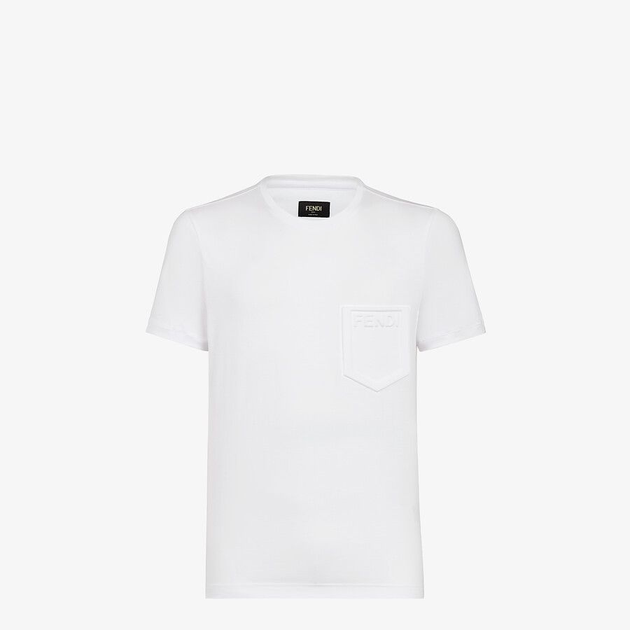 White cotton T-shirt - 1