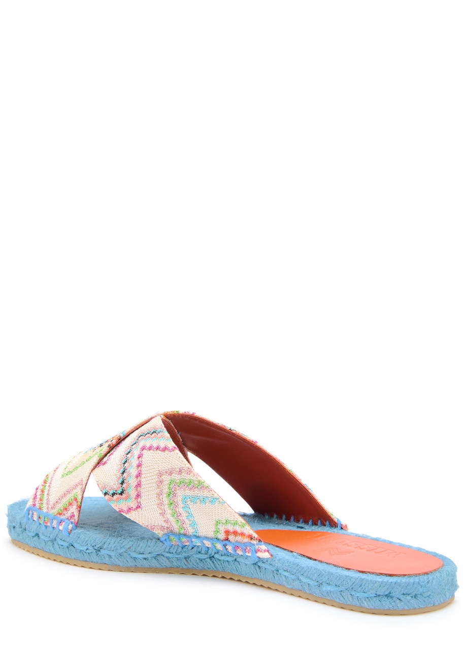 Missoni Harlow Zigzag Lamé Espadrille Sliders - 2