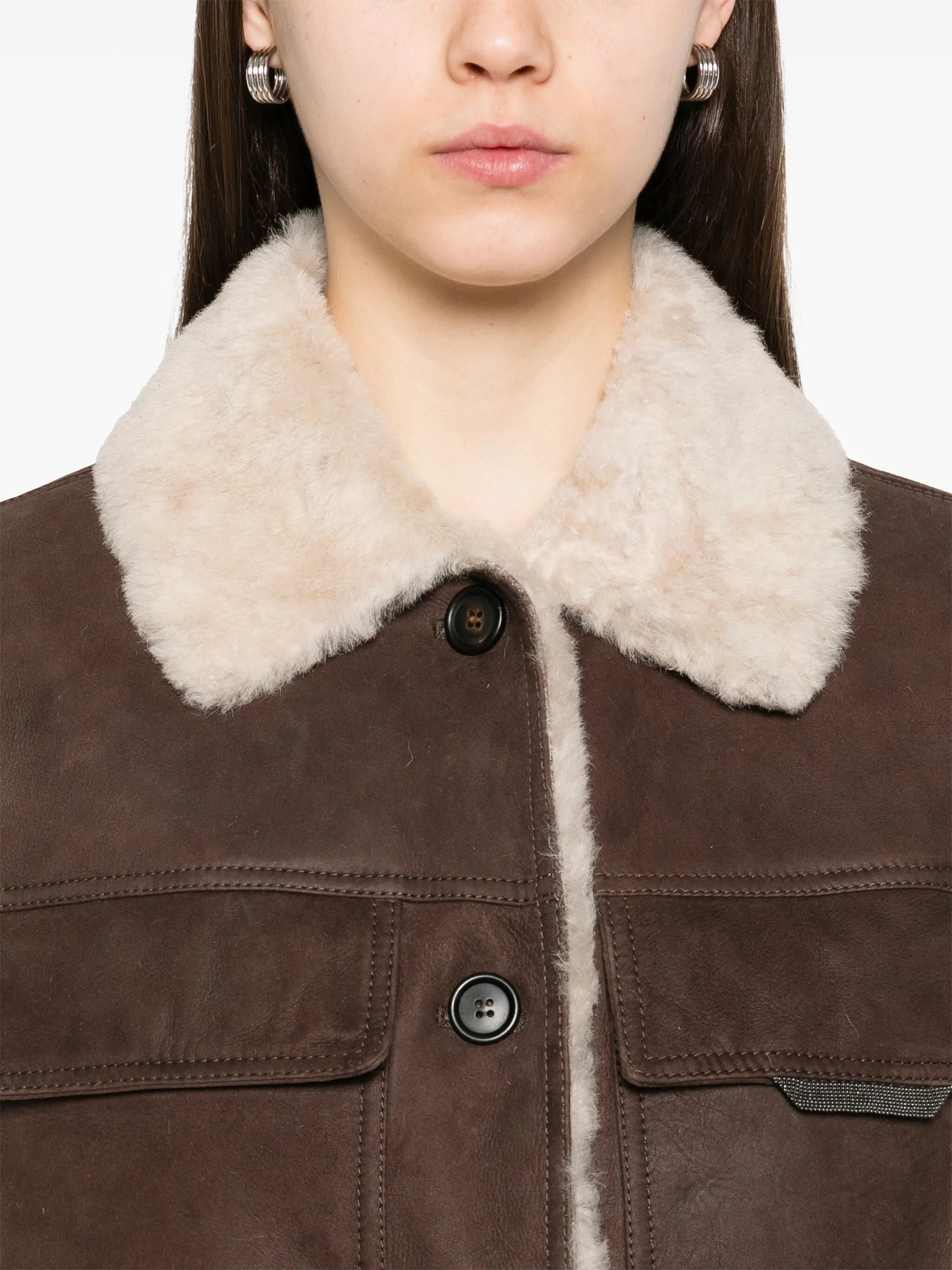 Shearling-collar Gilet - 3