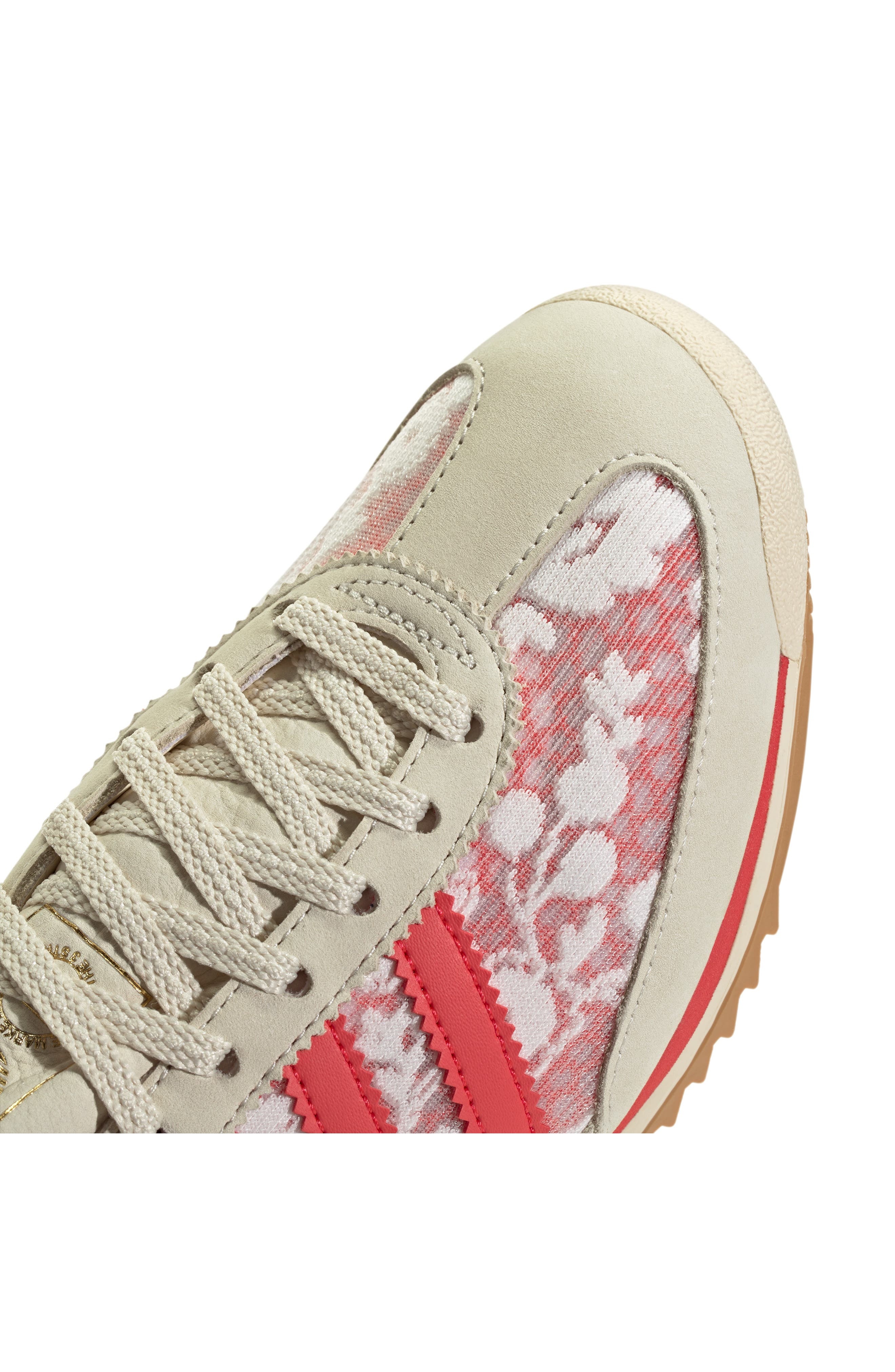 adidas x Liberty London SL 72 OG Sneaker in White/Cream White/Scarlet at Nordstrom - 8