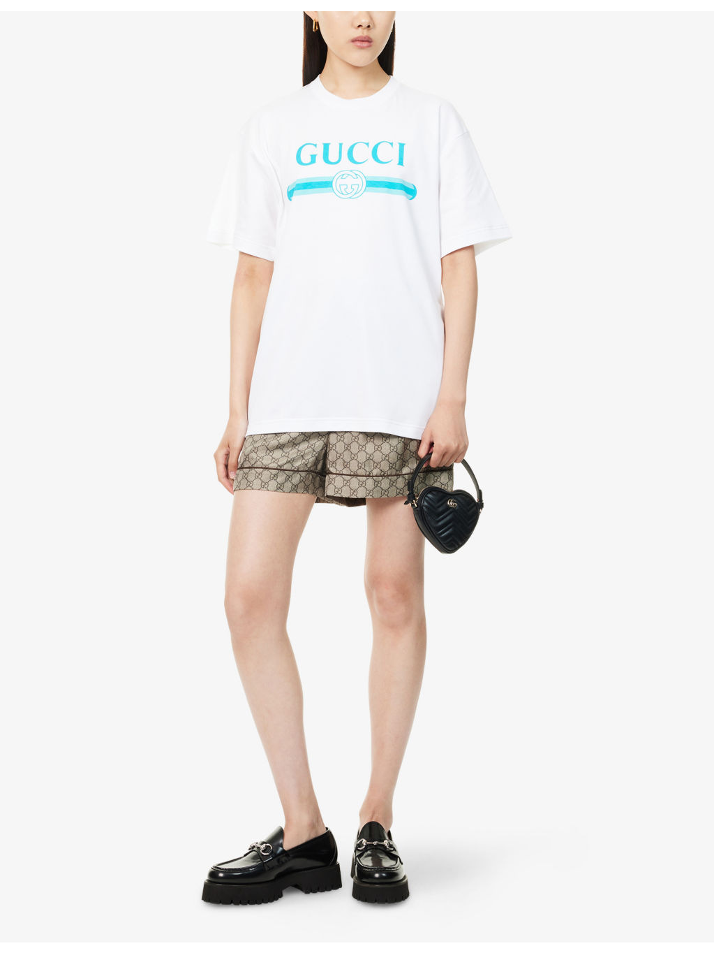 Monogram Relaxed-Fit Silk Shorts - 2